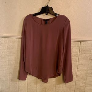 Cute long sleeve back tie up blouse